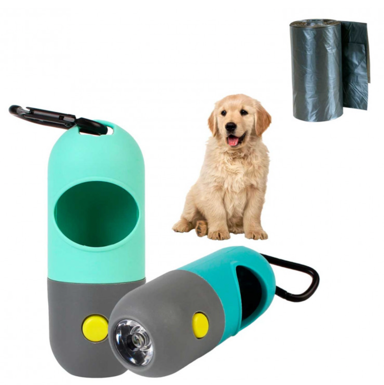 Linterna Dispensador Bolsas Perro