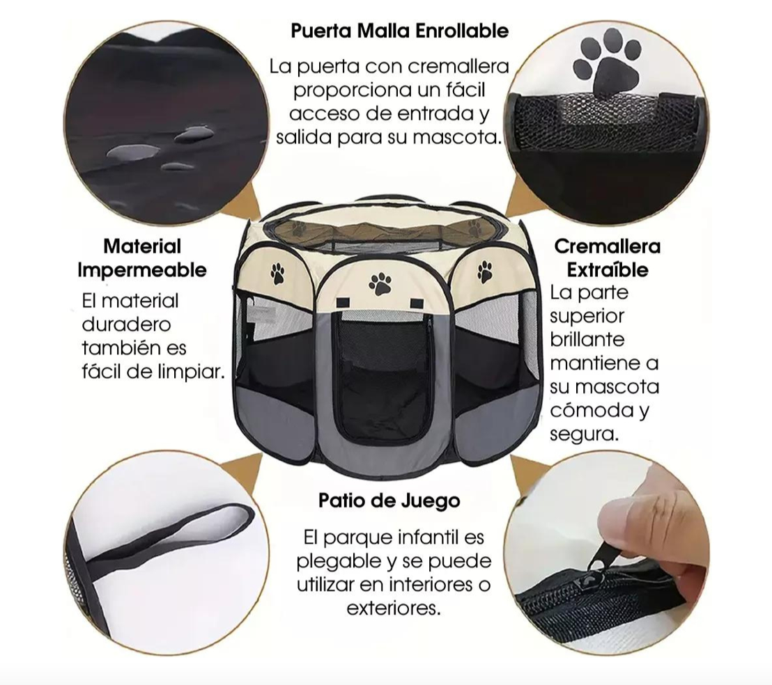 Corral Mascotas Plegable