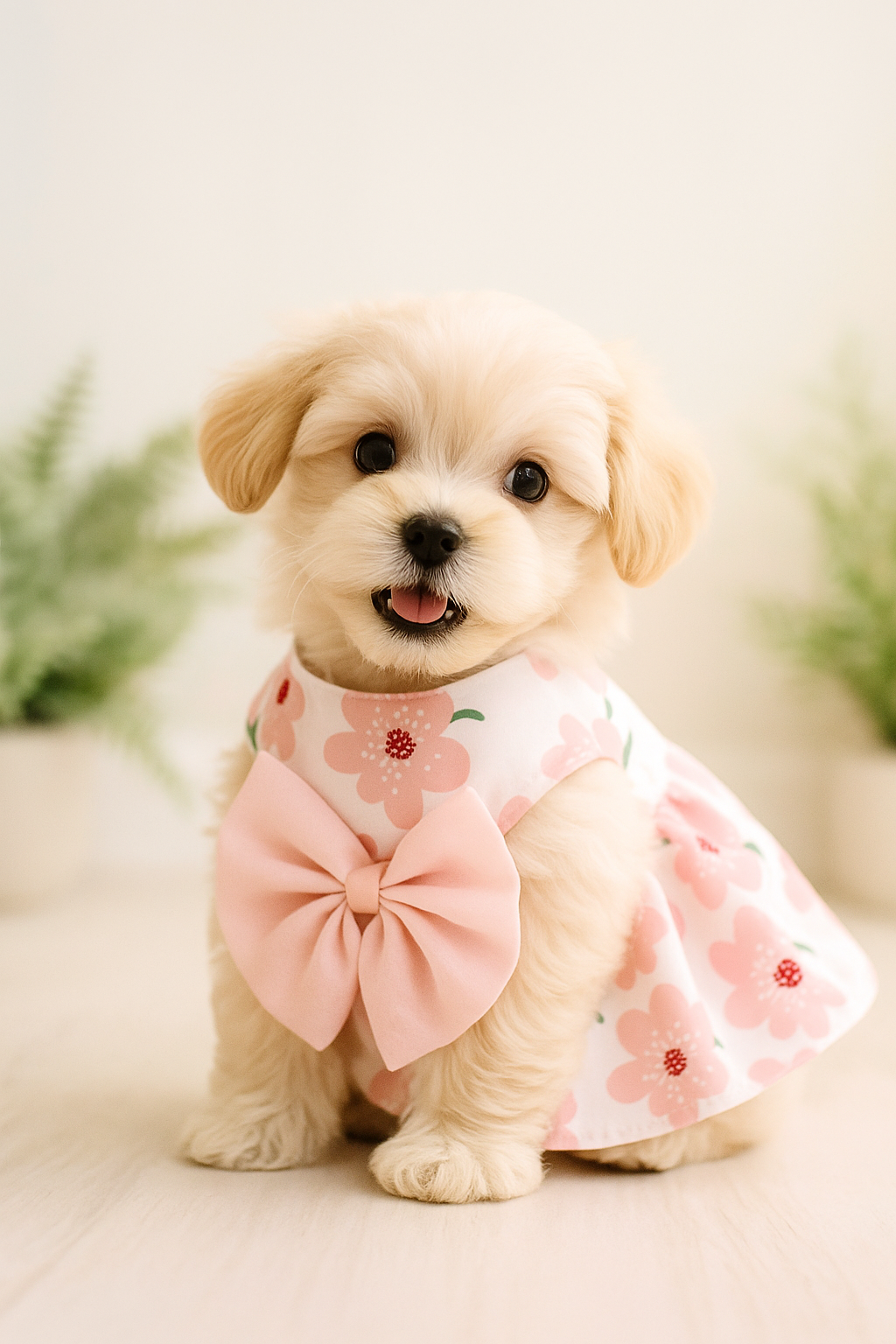 Vestido Rosa De Flores