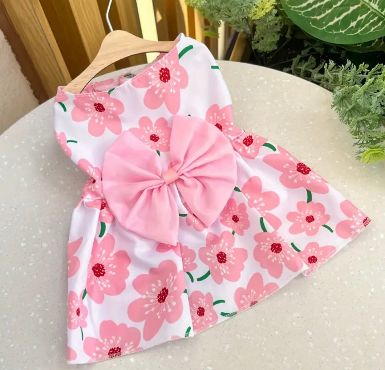 Vestido Rosa De Flores