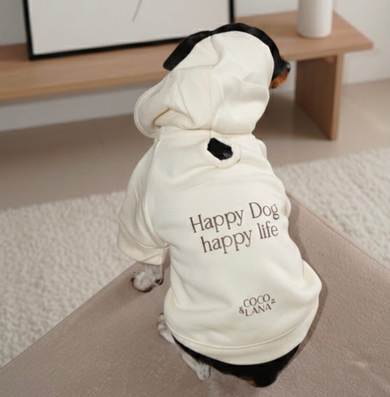 Happy Dog, happy life hoodie