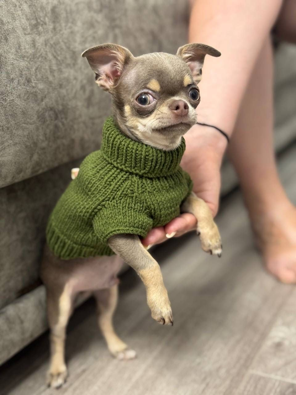 Sacos Tejidos a Mano Unicolor