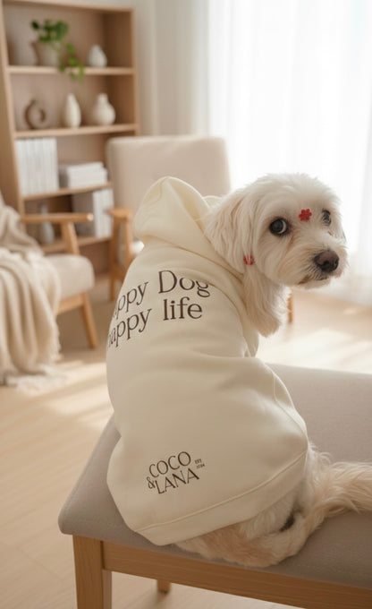 Happy Dog, happy life hoodie