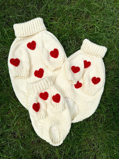 Saco Tejido Corazones