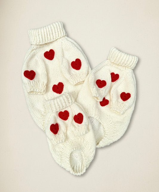 Saco Tejido Corazones